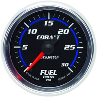 Auto Meter Gauge Cobalt Fuel Pressure 2 1/16 in. 30psi Digital Stepper Motor Analog Each AMT-6161