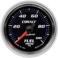 Auto Meter Gauge Cobalt Fuel Pressure 2 1/16 in. 100psi Digital Stepper Motor Analog Each AMT-6163