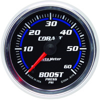 Auto Meter Gauge Cobalt Boost 2 1/16 in. 60psi Digital Stepper Motor Analog Each AMT-6170
