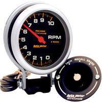 Auto Meter Gauge Pro-Comp Tachometer 3 3/4 in. 0-10K RPM Pedestal W/Peak Memory Each AMT-6601