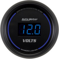 Auto Meter Gauge Voltmeter 2 1/16 in. 18V Digital Black Dial w/ Blue LED Digital Each AMT-6993