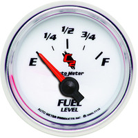Auto Meter Gauge C2 Fuel Level 2 1/16 in. 240-33 Ohms Electrical Each AMT-7116