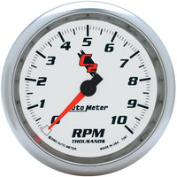 Auto Meter Gauge C2 Tachometer 3 3/8 in. 0-10K RPM In-Dash Analog Each AMT-7297