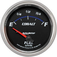 Auto Meter Gauge Cobalt Fuel Level 2 5/8 in. 240-33 Ohms Electrical Analog Each AMT-7916