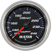 Auto Meter Gauge Cobalt Water Temperature 2 5/8 in. 120-240 Degrees F Mechanical Analog Each AMT-7932