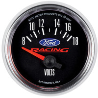 Auto Meter Gauge For Ford Racing Voltmeter 2 1/16 in. 18V Electrical Each AMT-880081