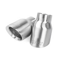 APR Tip Kit Double Wall Exhaust Tips 3.5in. Brushed Silver Set of 2 APR-TPK0007