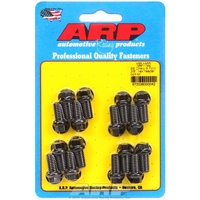 ARP Exhaust Header Bolt Kit Hex Head Black BB Chev V8 3/8" X .750" UHL 16-Pack ARP 100-1102