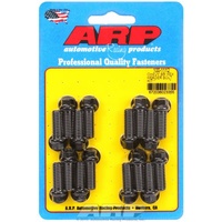 ARP Exhaust Header Bolt Kit Hex Head Black BB Chev V8 3/8" X 1.000" UHL 16-Pack ARP 100-1112