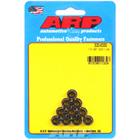ARP 12-Point Nut Chrome Moly Black Oxide 1/4" UNF Thread 5/16" Socket 10-Pack ARP 300-8330