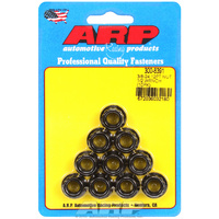 ARP 12-Point Nut Chrome Moly Black Oxide 3/8" UNF Thread 1/2" Socket 10-Pack ARP 300-8391