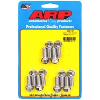 ARP Exhaust Header Bolt Kit Hex Head S/S SB Chev V8 3/8" X .750" UHL 12 Pack ARP 400-1101
