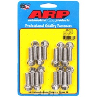 ARP Exhaust Header Bolt Kit Hex Head S/S BB Chev V8 3/8" X 1.000" UHL 16 Pack ARP 400-1112