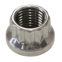 ARP 12-Point Nut Polished S/S 10mm X 1.25 Thread 12mm Socket Single Nut 400-8344 ARP 400-8344