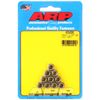 ARP 12-Point Nut Polished S/S6mm X 1.00 Thread 8mm Socket 10-Pack 400-8390 ARP 400-8390