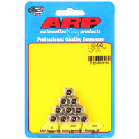ARP 12-Point Nut Polished S/S 1/4" UNC Thread 5/16" Socket 10-Pack 401-8340 ARP 401-8340