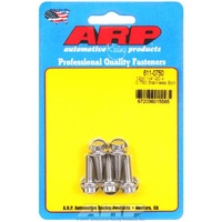 ARP 5-Pack Bolt Kit 12-Point Head S/S 1/4" UNC x .750" UHL 5/16" Socket Head ARP 611-0750