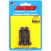 ARP 5-Pack Bolt Kit 12-Point Head Black 1/4" UNC x 1.500" UHL 5/16" Socket Head ARP 640-1500
