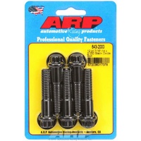 ARP 5-Pack Bolt Kit 12-Point Head Black 7/16" UNC x 2.000" UHL 7/16" Socket Head ARP 643-2000