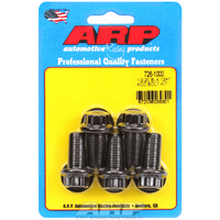 ARP 5-Pack Bolt Kit 12-Point Head Black 1/2" UNF x 1.000" UHL 9/16" Socket Head ARP 726-1000