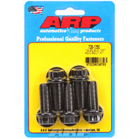 ARP 5-Pack Bolt Kit 12-Point Head Black 1/2" UNF x 1.250" UHL 9/16" Socket Head ARP 726-1250