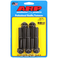 ARP 5-Pack Bolt Kit 12-Point Head Black 1/2" UNF x 2.750" UHL 9/16" Socket Head ARP 726-2750