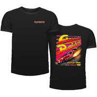 Aeroflow Aussie Raider Nitro Funny Car T-Shirt, Small - Black with Full Colour Design Print on Back with Logo on Front