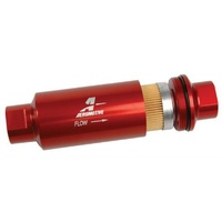 Aeromotive 10 Micron High-Flow Fuel Filter -10 Ports Red Anodised ARO12301