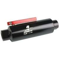 Aeromotive In-Line Fuel Filter Black 100 Micron S/S Element -10 ORB & Tap