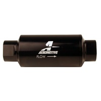 Aeromotive In-Line Fuel Filter Black 10 Micron Microglass Element With -10 ORB