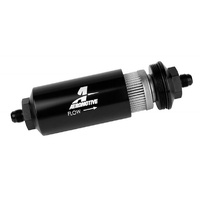 Aeromotive In-Line Fuel Filter Black 40 Micron S/S Element With -6AN Male Ends