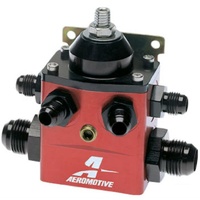 Aeromotive A4 Carburetted Fuel Pressure Regulator 5-15 PSI ORB-10 In ORB-6 Out