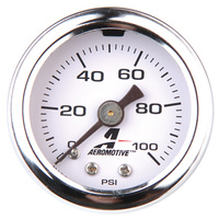 Aeromotive 1-1/2" Fuel Pressure Gauge 0-100 PSI Liquid Filled ARO15633