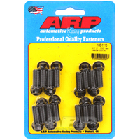 ARP Exhaust Header Bolt Kit Hex Head Black Universal 3/8" X 1.000" UHL 16-Pack ARP-100-1110 ARP 100-1110
