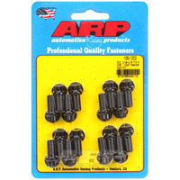 ARP Exhaust Header Bolt Kit Hex Head Black SB Chev V8 3/8" X .750" UHL 16-Pack ARP-100-1202 ARP 100-1202
