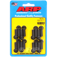 ARP Exhaust Header Bolt Kit 12-Point Black Universal 3/8" X 1.000" UHL 16-Pack ARP-100-1210 ARP 100-1210