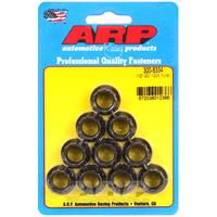 ARP 12-Point Nut Chrome Moly Black Oxide 1/2" UNF Thread 9/16" Socket 10-Pack ARP-300-8334 ARP 300-8334