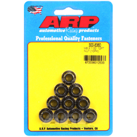 ARP 12-Point Nut Chrome Moly Black Oxide 8mm X 1.00 Thread 10mm Socket 10-Pack ARP-300-8360 ARP 300-8360