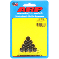 ARP 12-Point Nut Chrome Moly Black Oxide 1/4" UNC Thread 5/16" Socket 10-Pack ARP-301-8340