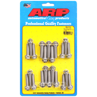 ARP Bolts Intake Manifold 12-point Head Stainless Steel Polished For Chevrolet SB 2 Standard Deck 180000psi Kit ARP 334-2104