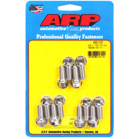 ARP Exhaust Header Bolt Kit Hex Head S/S SB Chev V8 3/8" X .750" UHL 12 Pack ARP-400-1101 ARP 400-1101