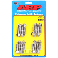 ARP Header Studs Hex Nuts Stainless Steel Polished 3/8 in.-16 For Chevrolet Big Block Set of 16 ARP 400-1413