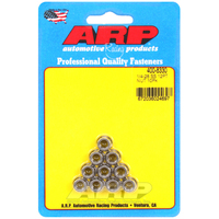 ARP 12-Point Nut Polished S/S 1/4" UNF Thread 5/16" Socket 10-Pack 400-8330 ARP-400-8330 ARP 400-8330