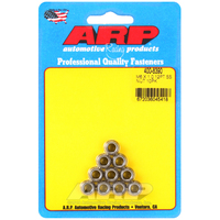 ARP 12-Point Nut Polished S/S6mm X 1.00 Thread 8mm Socket 10-Pack 400-8390 ARP-400-8390 ARP 400-8390