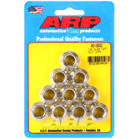 ARP 12-Point Nut Polished S/S 1/2" UNC Thread 9/16" Socket 10-Pack 401-8342 ARP-401-8342 ARP 401-8342