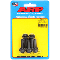 ARP Bolts 12-Point Head Chromoly Steel Black Oxide 5/16 in.-24 RH Thread 1.000 in. UHL Set of 5 ARP 741-1000