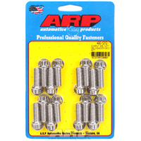 ARP Exhaust Header Bolt Kit 12-Point S/S BB Chev V8 3/8" X 1.000" UHL 16 Pack ARP4001212 ARP 400-1212
