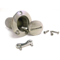 Ridetech Stainless Steel Petrol Cap 3" Flange & 1.5 Hose" Neck