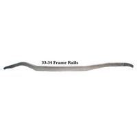 ASC Replacement Fits 1933-34 Ford Stamped Steel Frame Rails 9" x 10" x 151" - 10 gauge