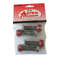Astro Titanium Steel Bolt Kit Button Head Suit Draglink/Tie Rod Full Thread With Spacers AST-1149